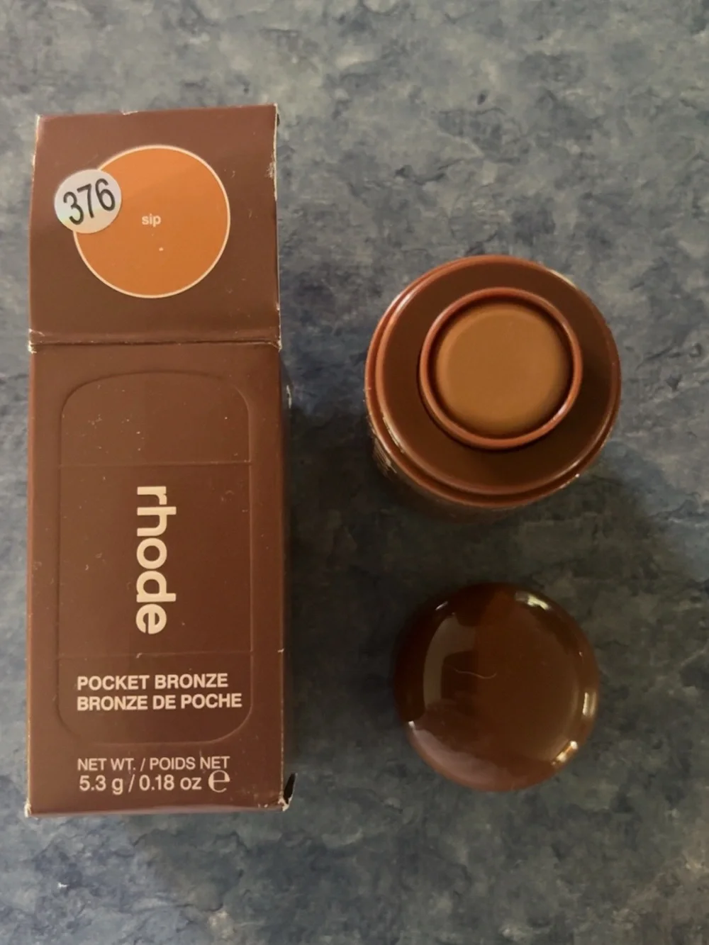 RHODE Pocket Bronze Stick — Sip 376 Brown